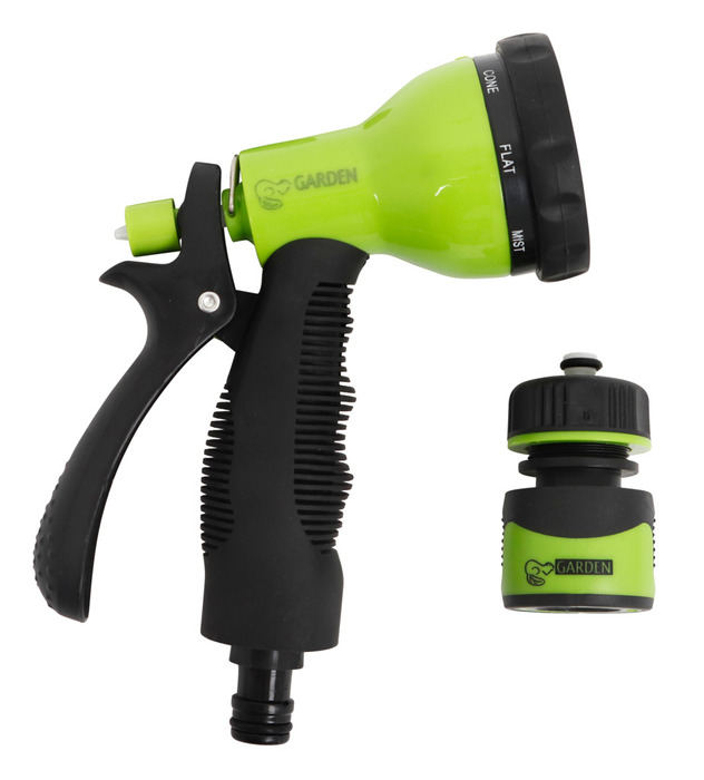 Brusepistol med 8 sprayfunktioner 1/2" - Garden